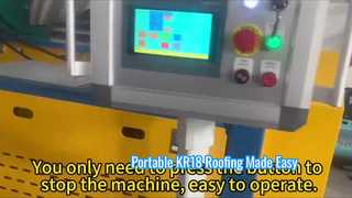 電気ポータブル KR18 屋根シート ロール成形機