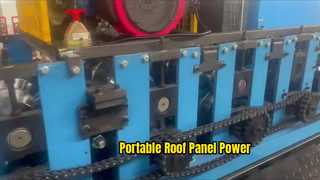 ポータブルガソリンSSR-Plussスタンディングシームルーフパネルロール成形機